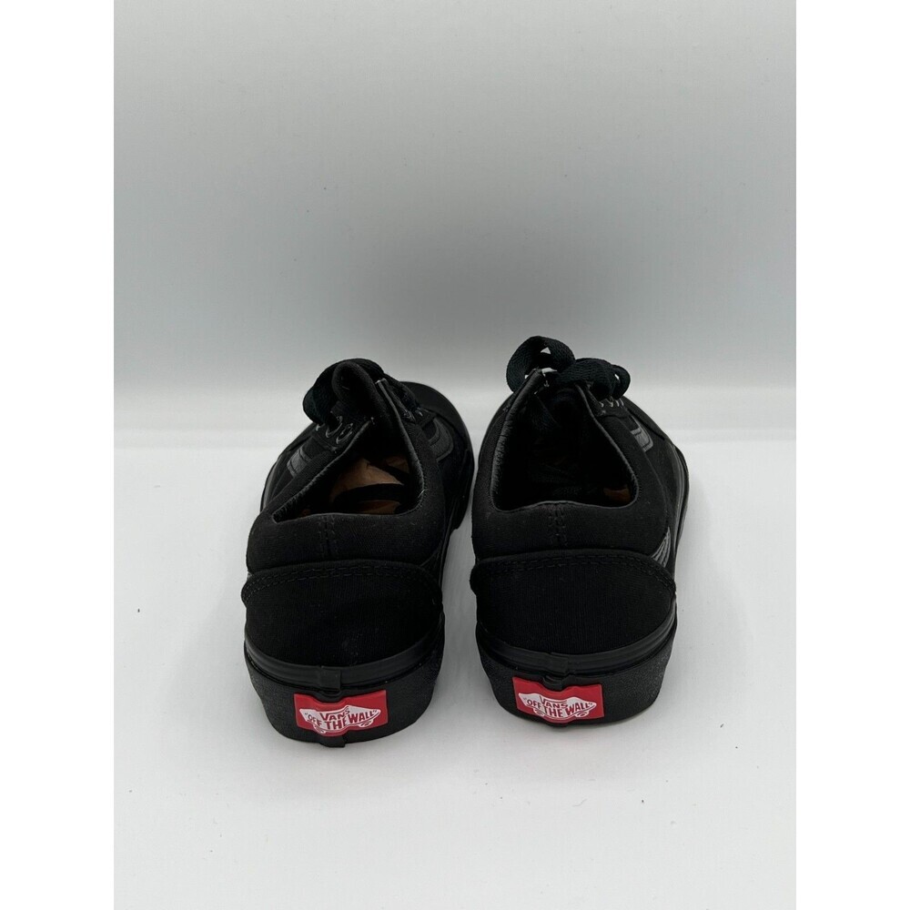 Vans Old Skool Triple Black Low Top Sneakers Womens Size 5 Canvas Shoes - Picture 3 of 8